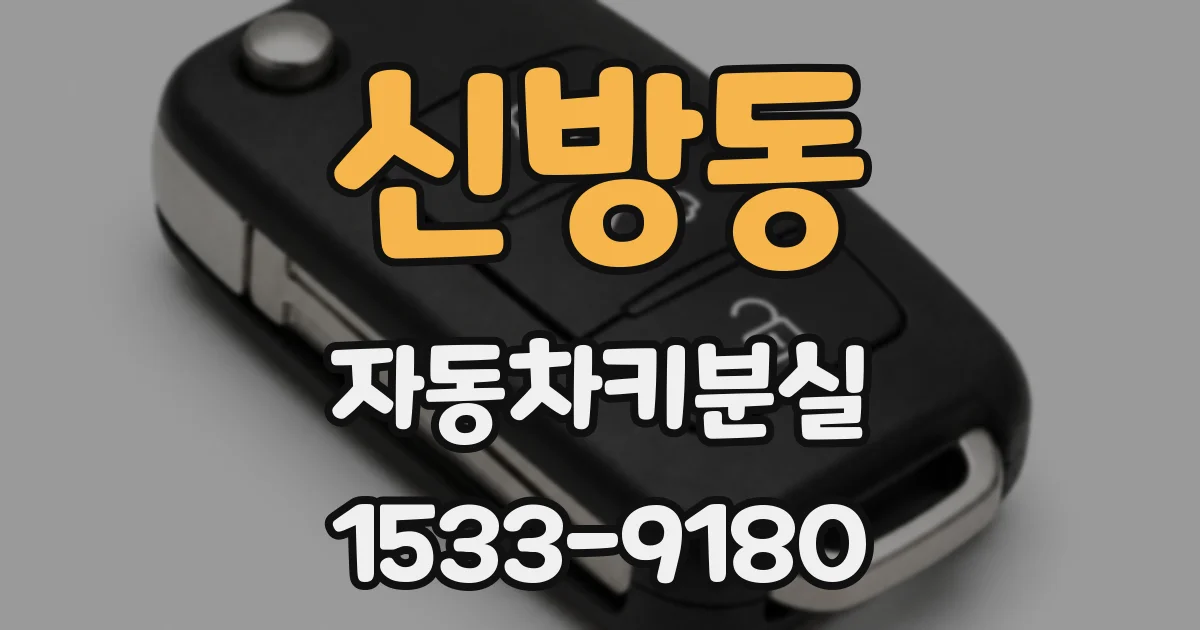 신방동 자동차키분실