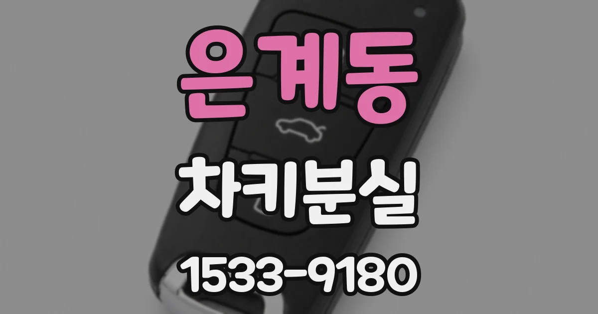 은계동 차키분실