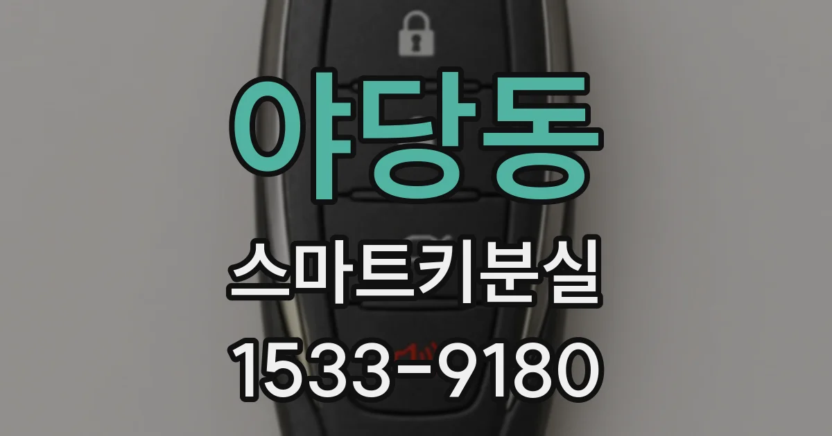 야당동 스마트키분실