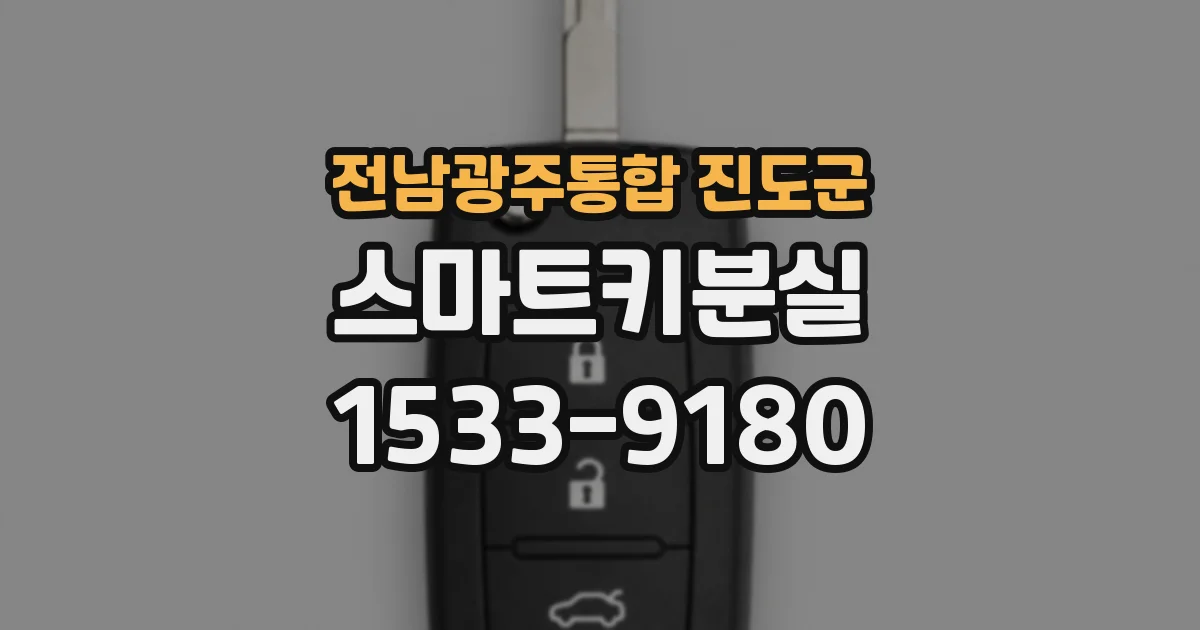 전남광주통합 진도군 스마트키분실