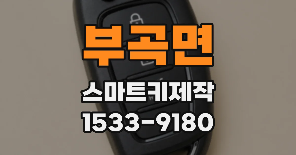 부곡면 스마트키제작