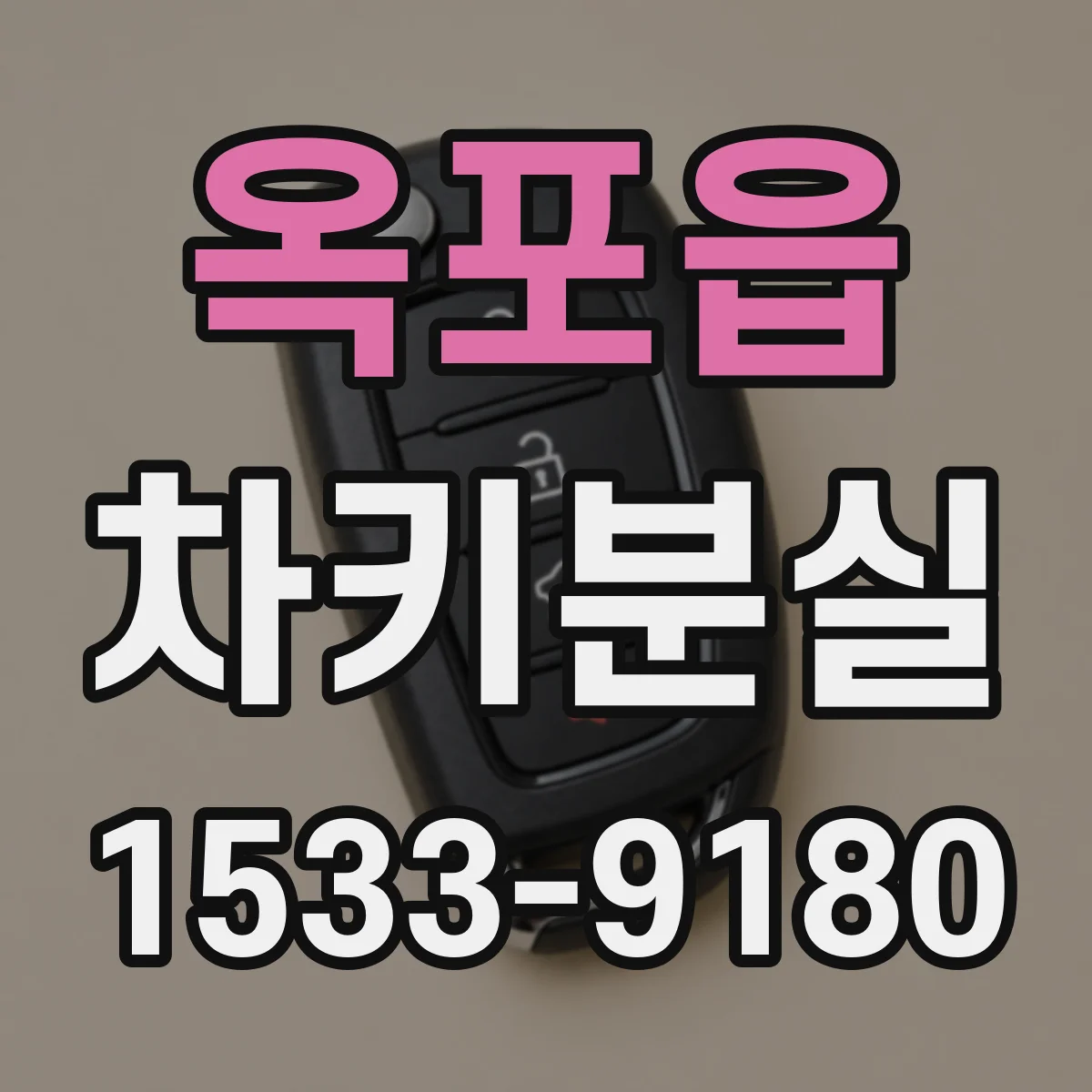 옥포읍 차키분실