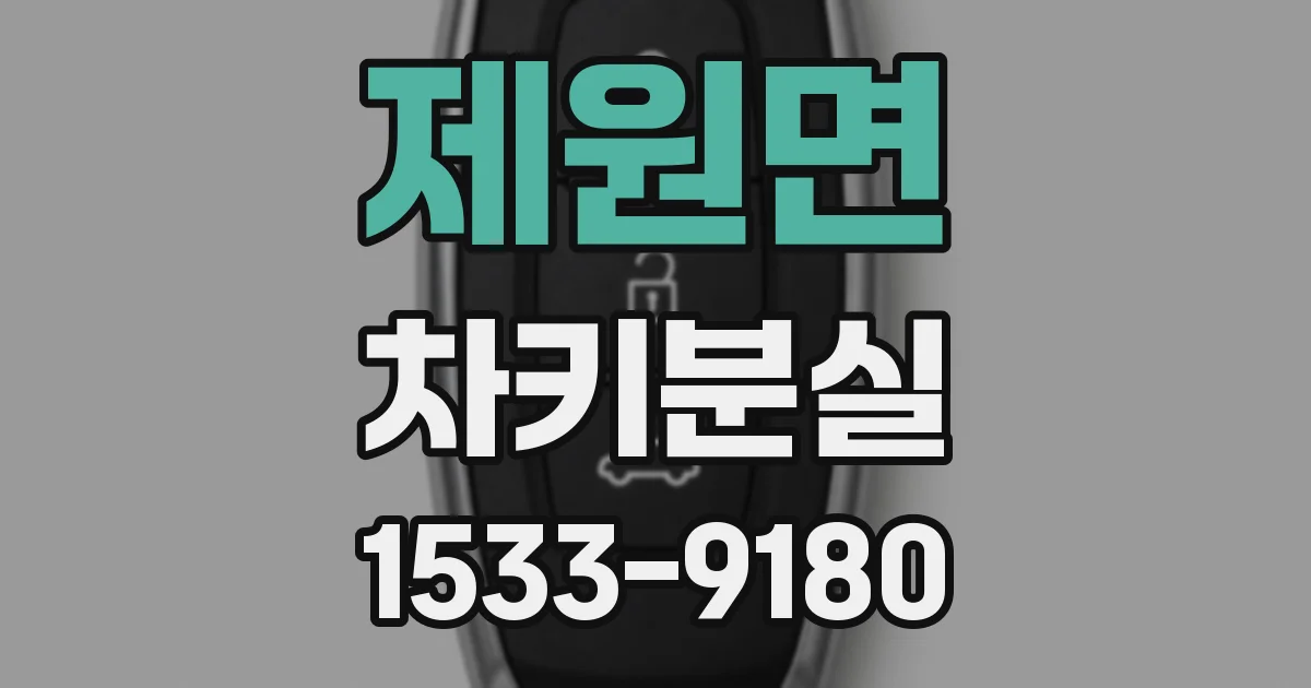 제원면 차키분실