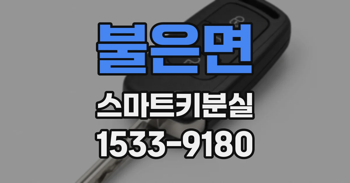 불은면 스마트키분실
