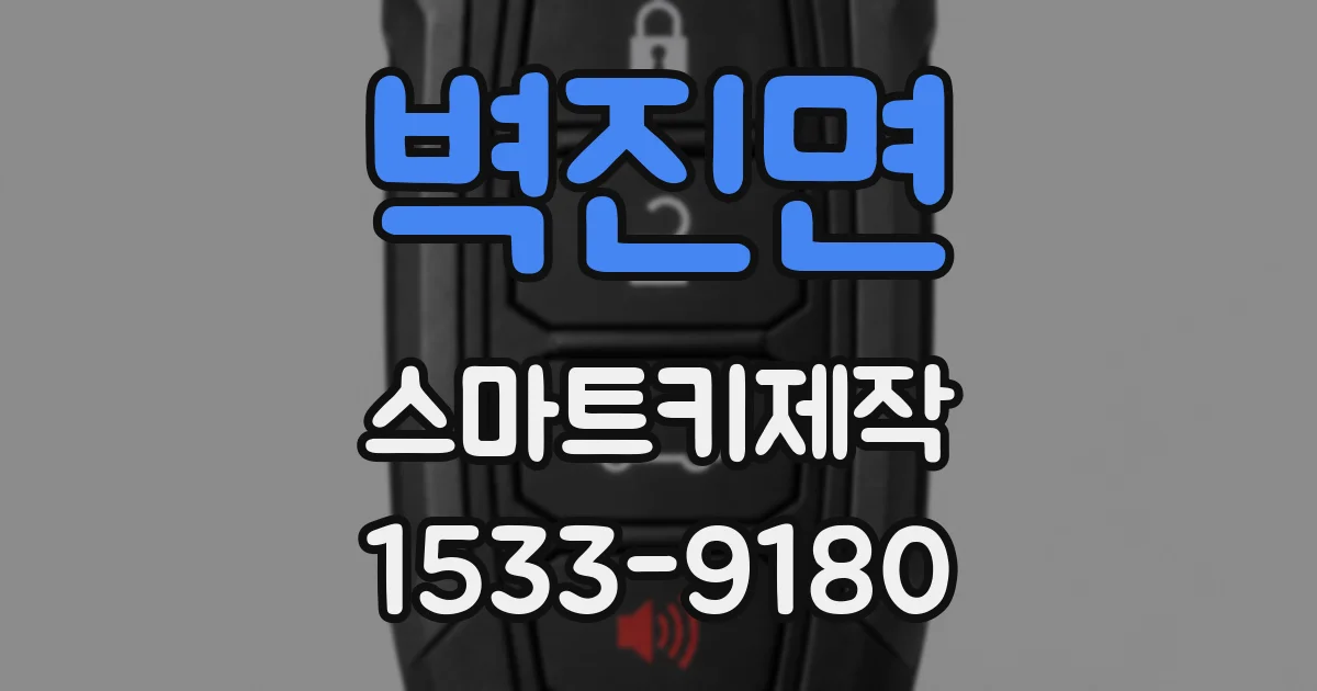 벽진면 스마트키제작