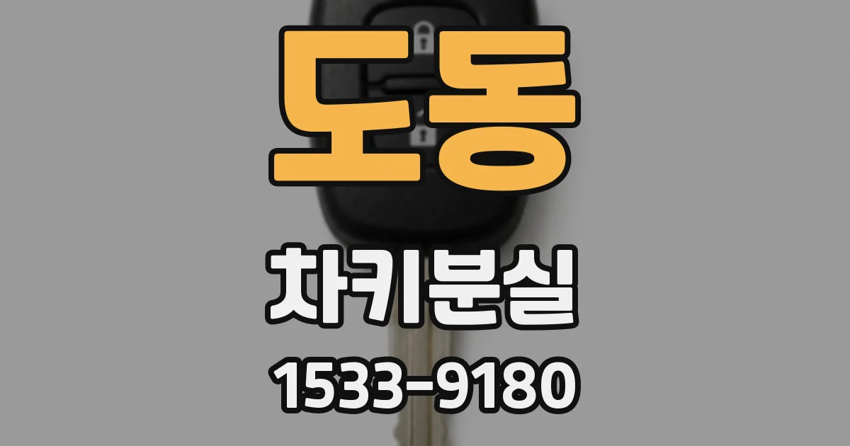 도동 차키분실