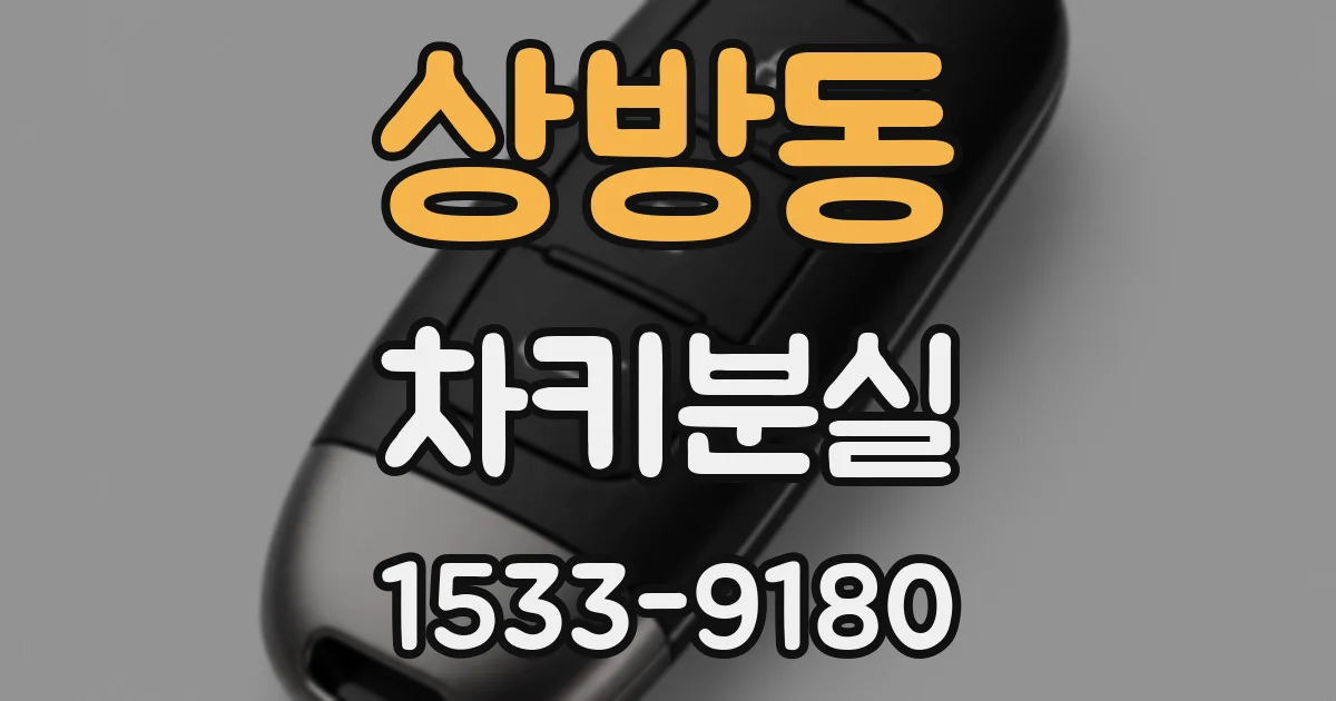 상방동 차키분실