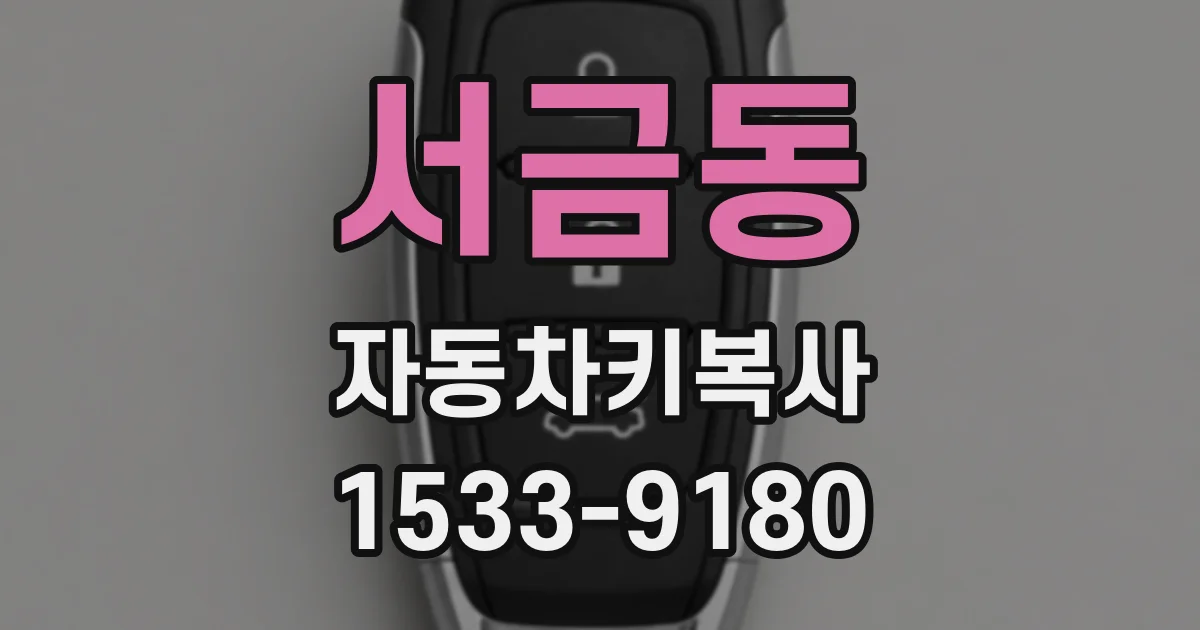 서금동 자동차키복사