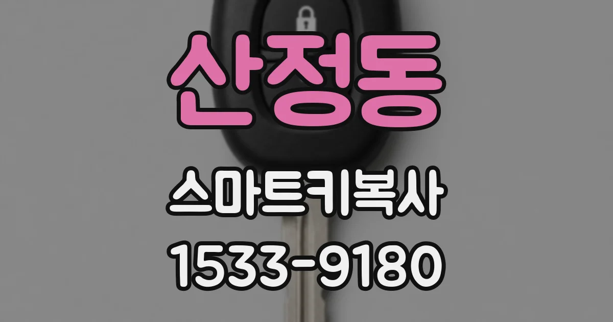 산정동 스마트키복사
