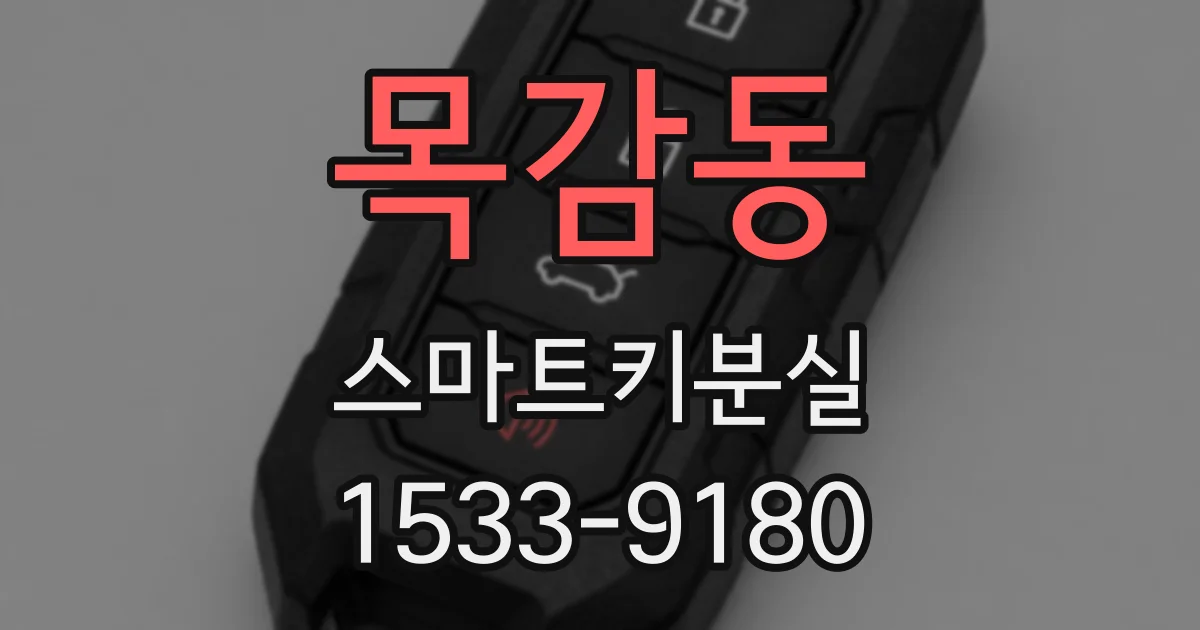 목감동 스마트키분실