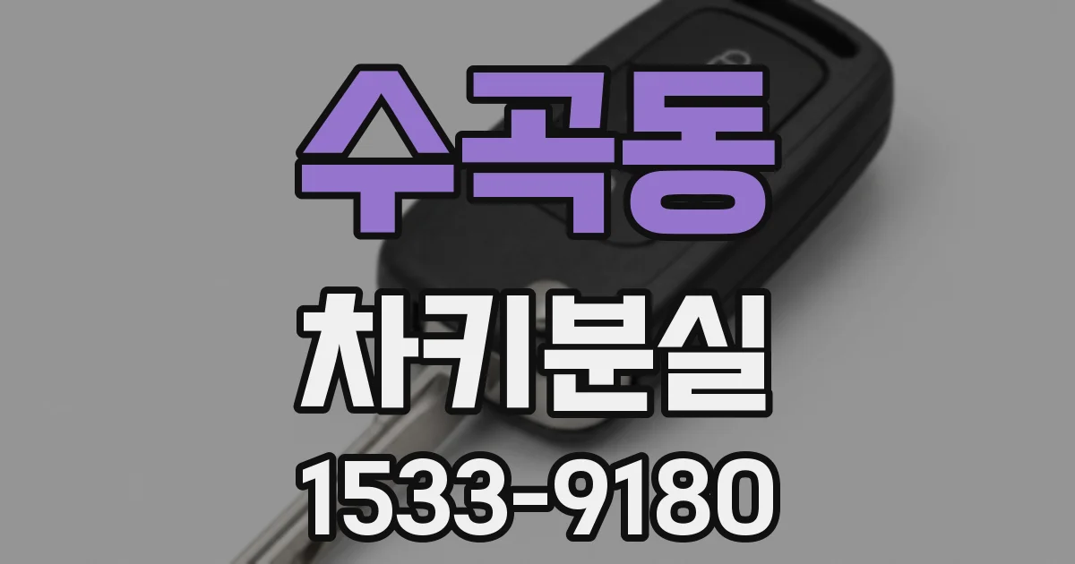 수곡동 차키분실