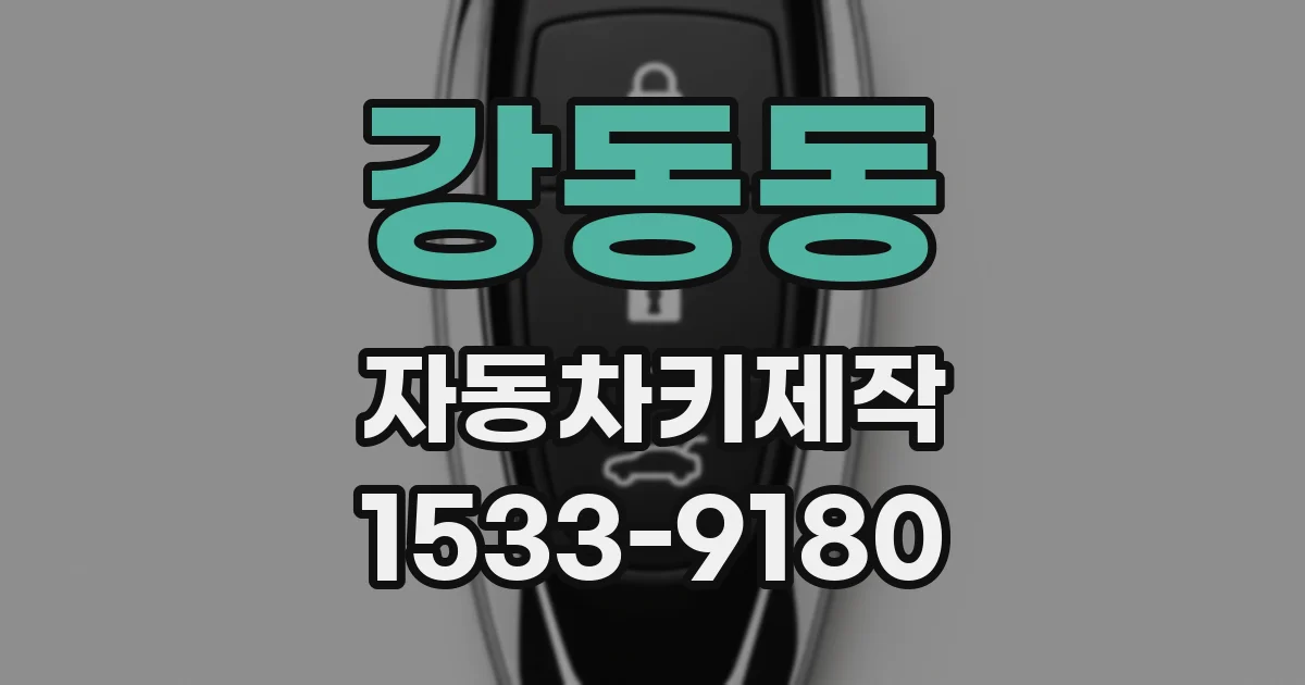 강동동 자동차키제작