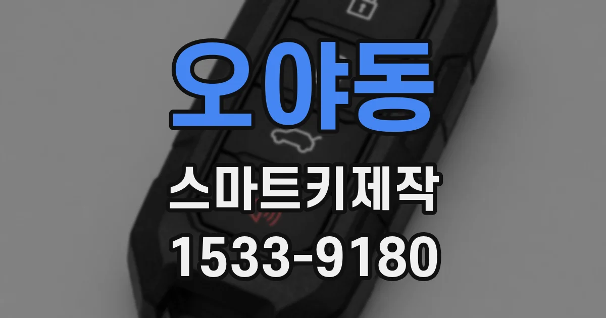 오야동 스마트키제작