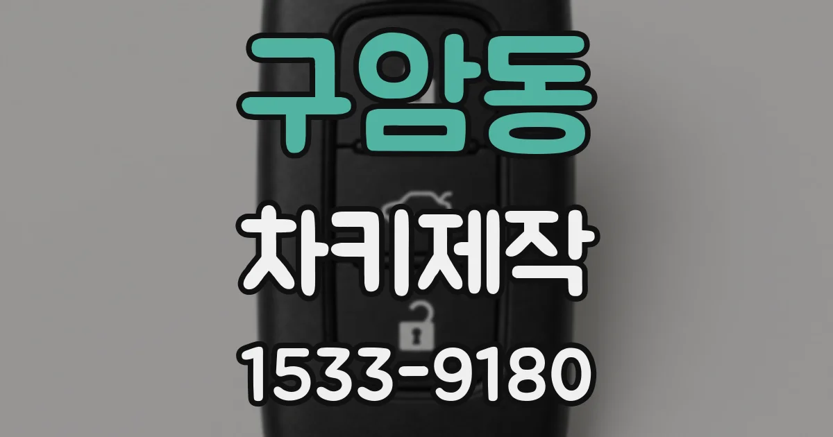 구암동 차키제작