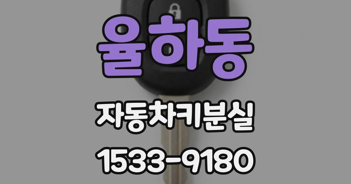 율하동 자동차키분실