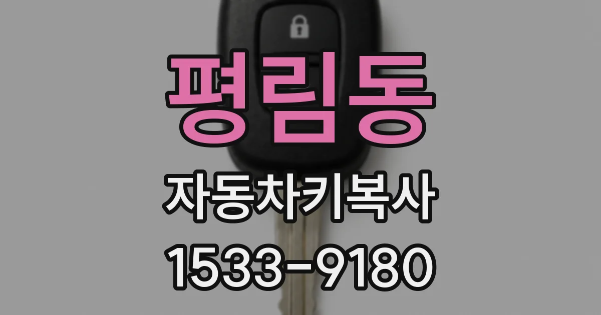 평림동 자동차키복사