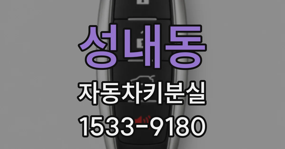 성내동 자동차키분실