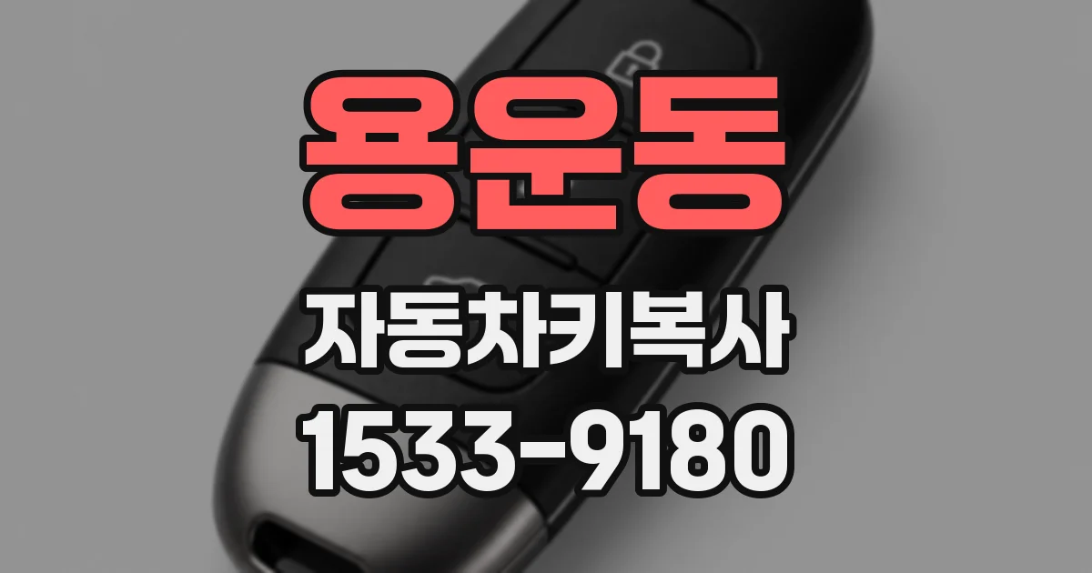 용운동 자동차키복사