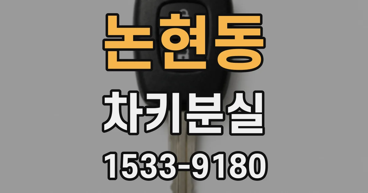 논현동 차키분실