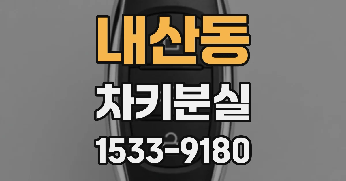 내산동 차키분실