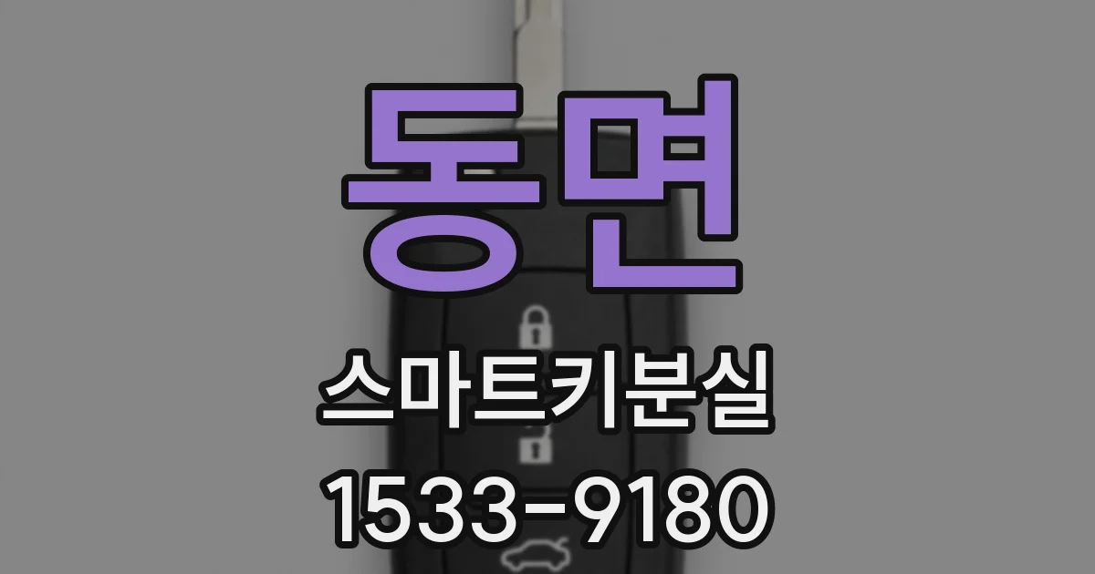 동면 스마트키분실