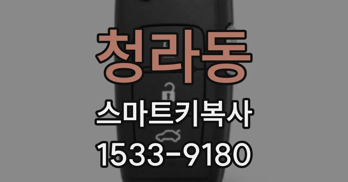 청라동 스마트키복사