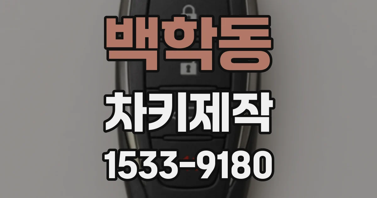 백학동 차키제작