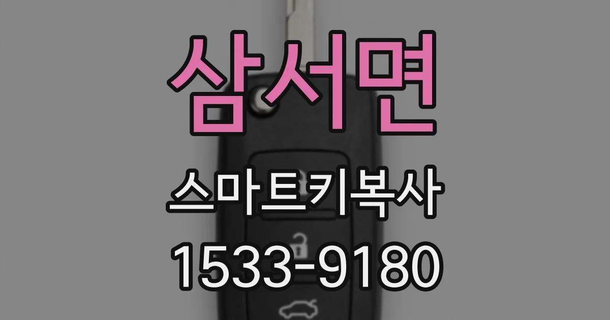 삼서면 스마트키복사