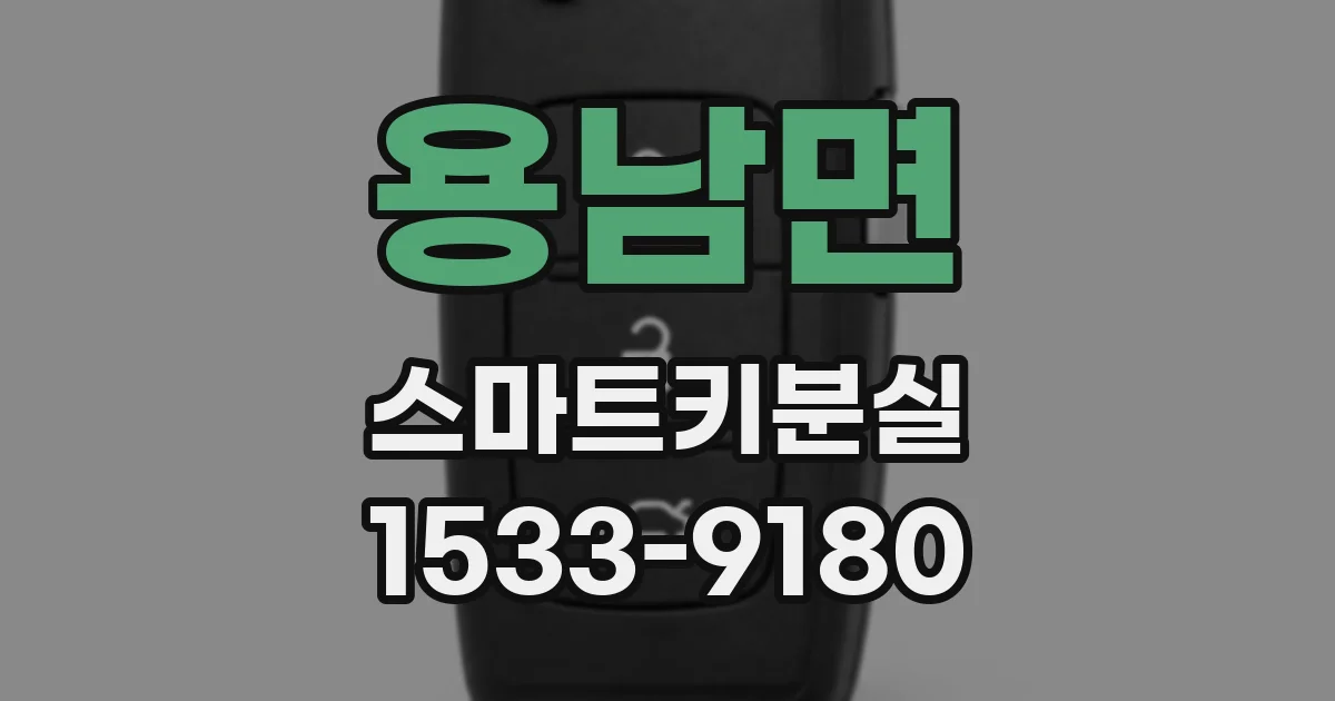 용남면 스마트키분실