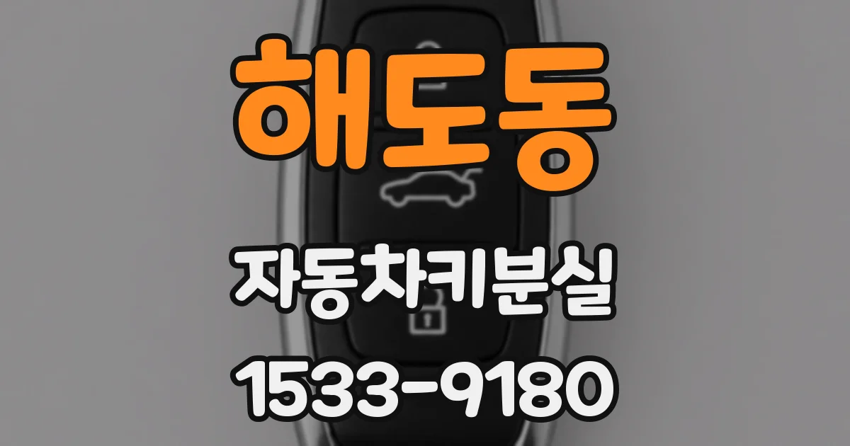 해도동 자동차키분실