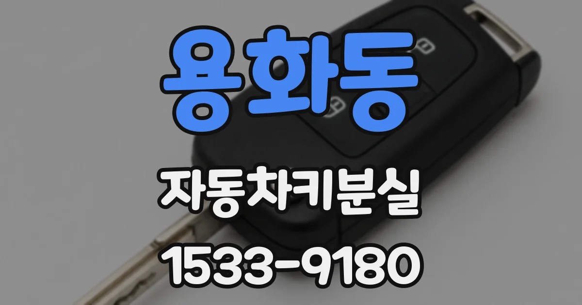 용화동 자동차키분실