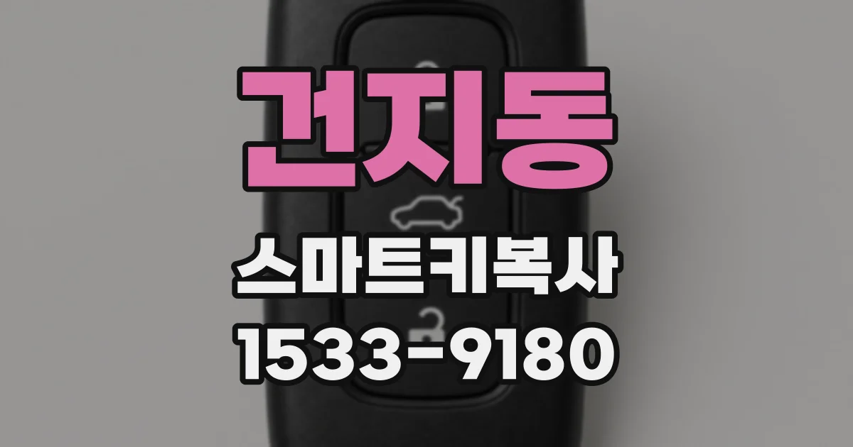 건지동 스마트키복사