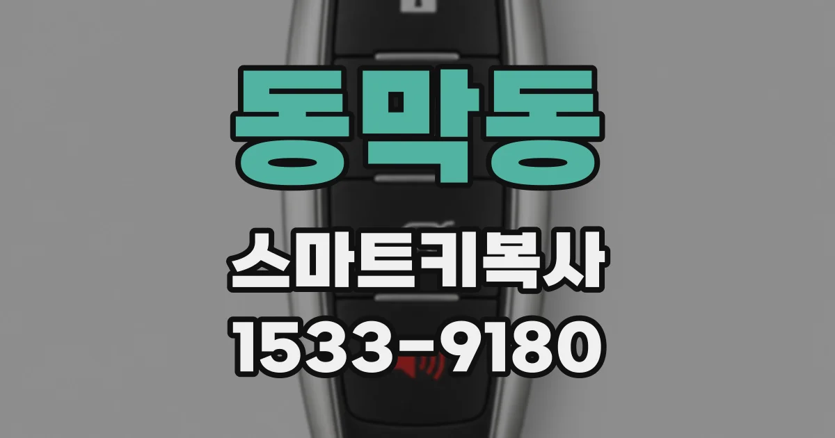 동막동 스마트키복사