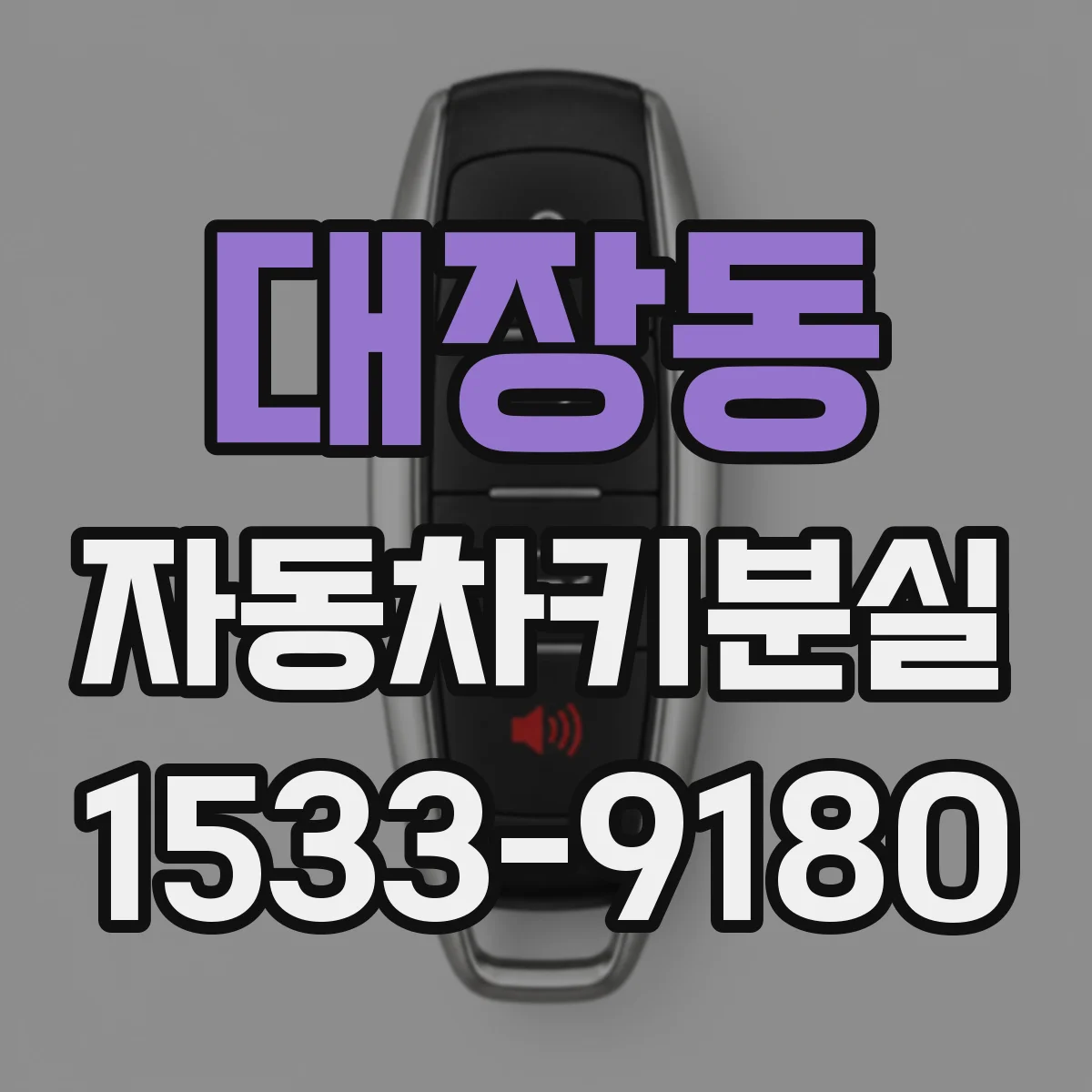 대장동 자동차키분실