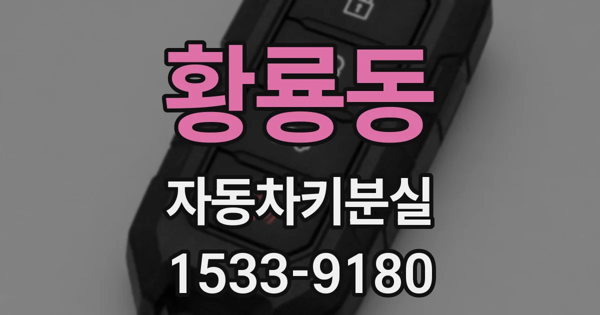 황룡동 자동차키분실
