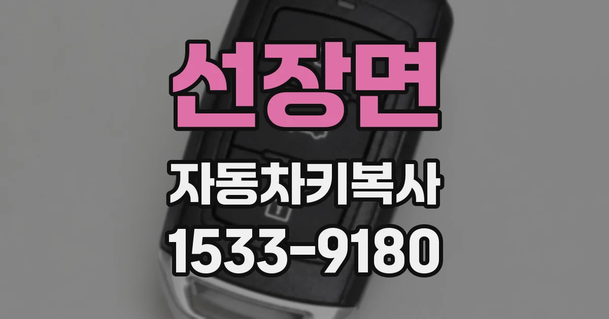 선장면 자동차키복사