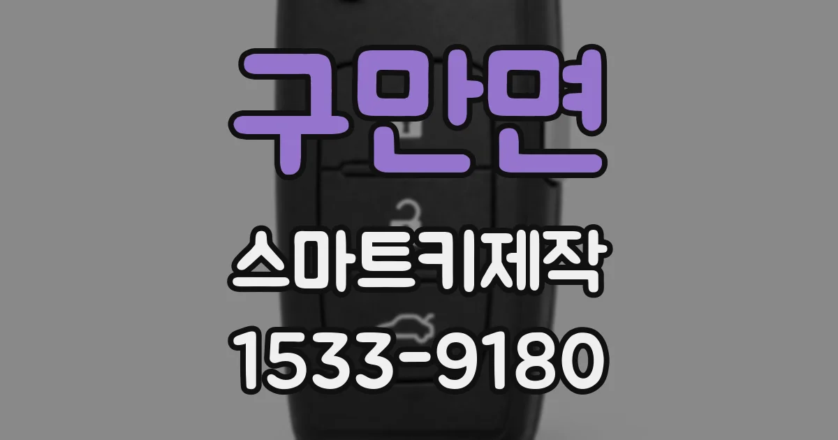 구만면 스마트키제작