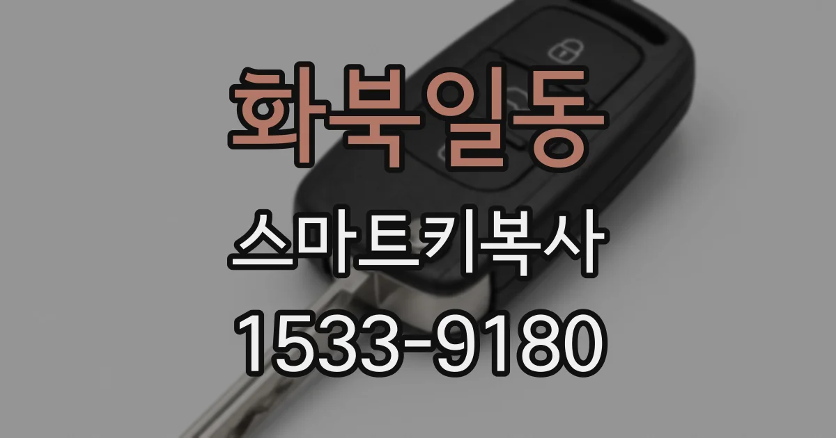 화북일동 스마트키복사