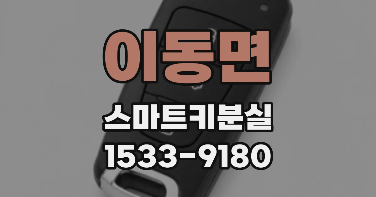 이동면 스마트키분실