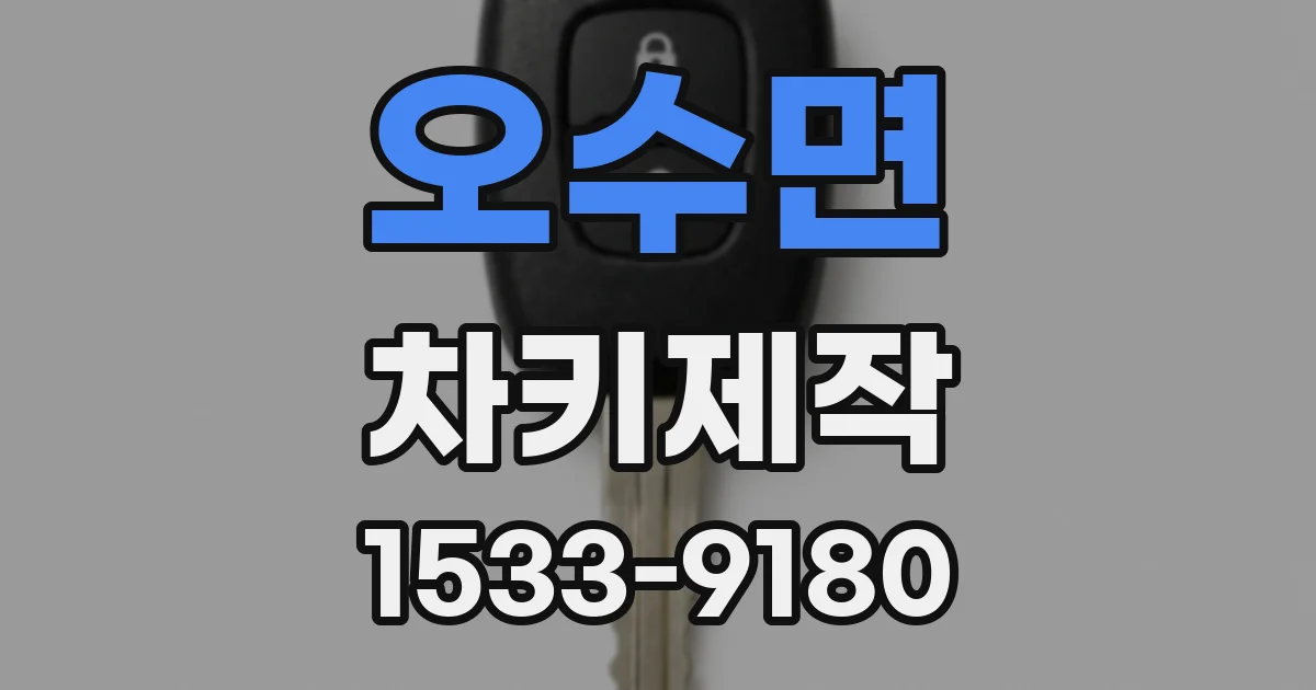오수면 차키제작