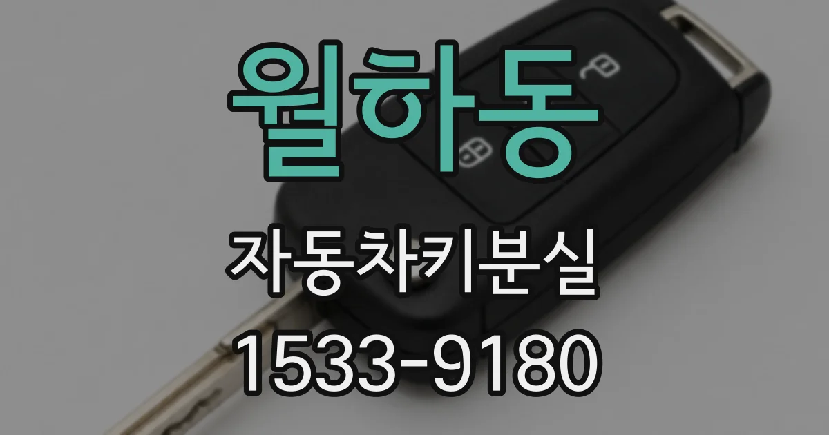 월하동 자동차키분실