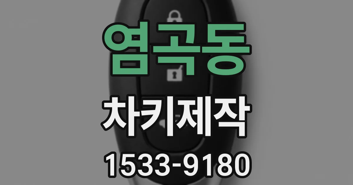 염곡동 차키제작