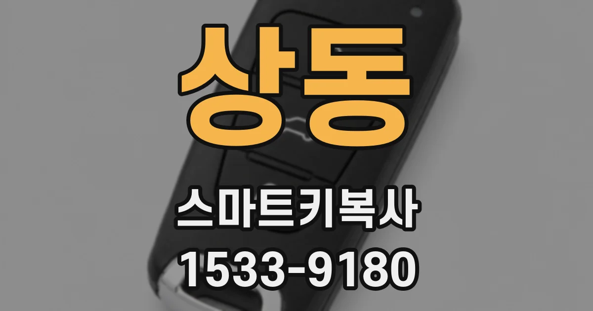 상동 스마트키복사