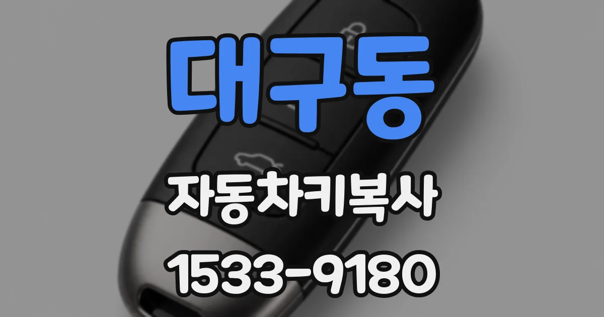 대구동 자동차키복사