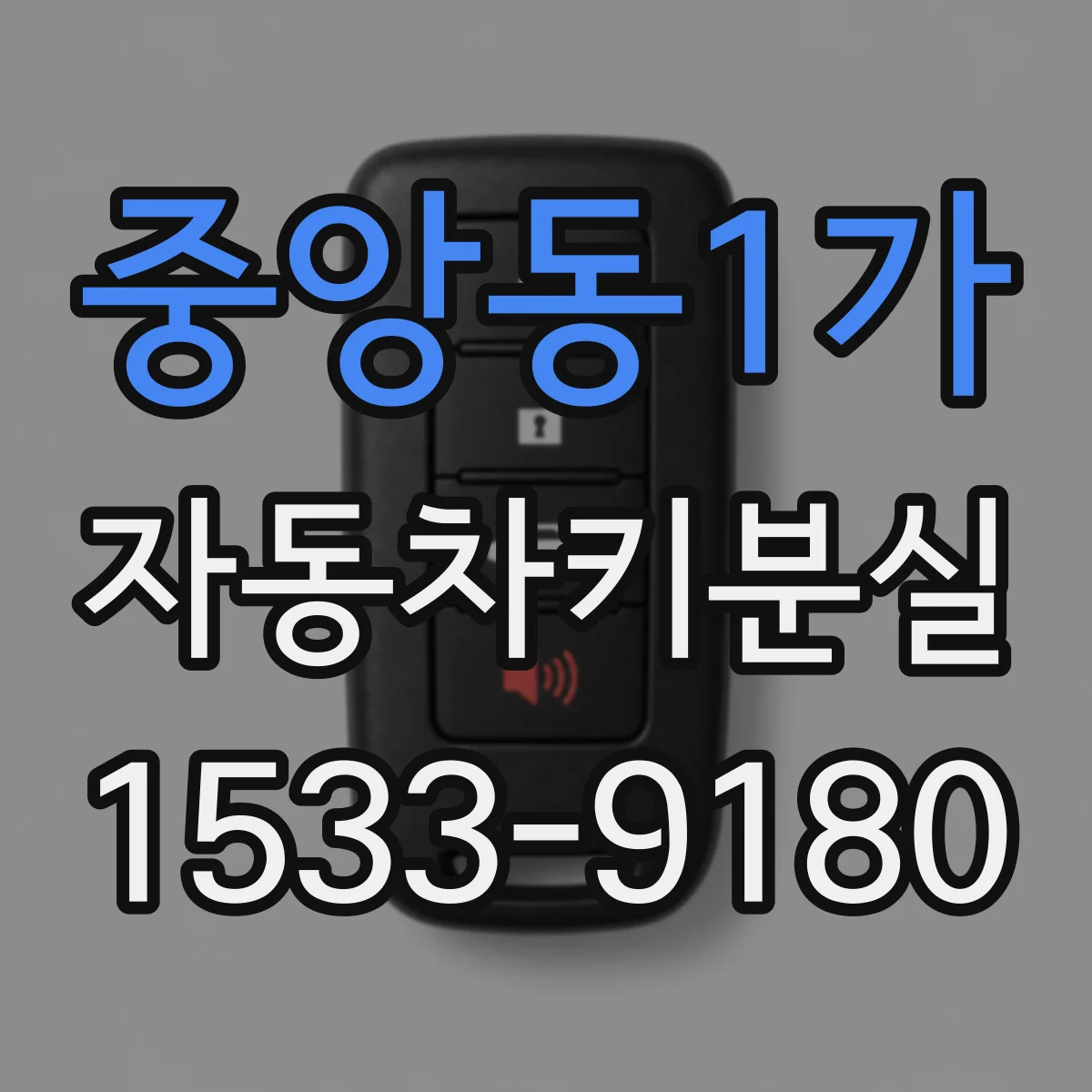 중앙동1가 자동차키분실