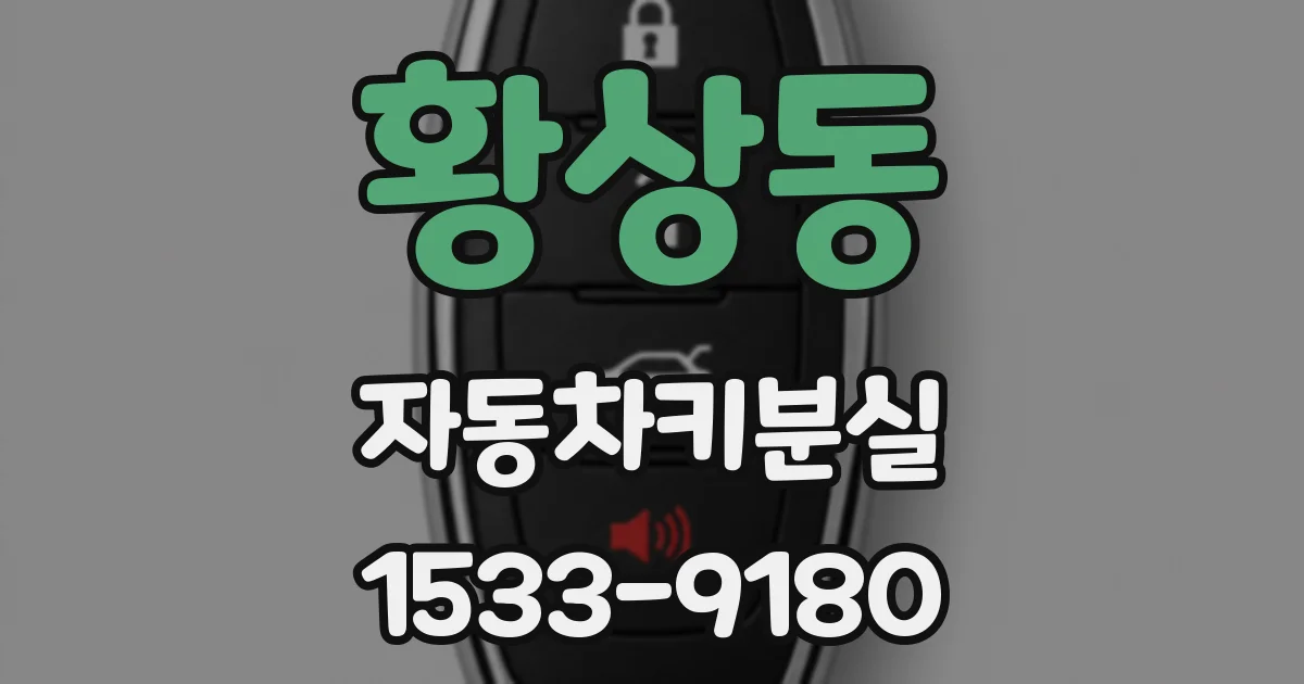 황상동 자동차키분실