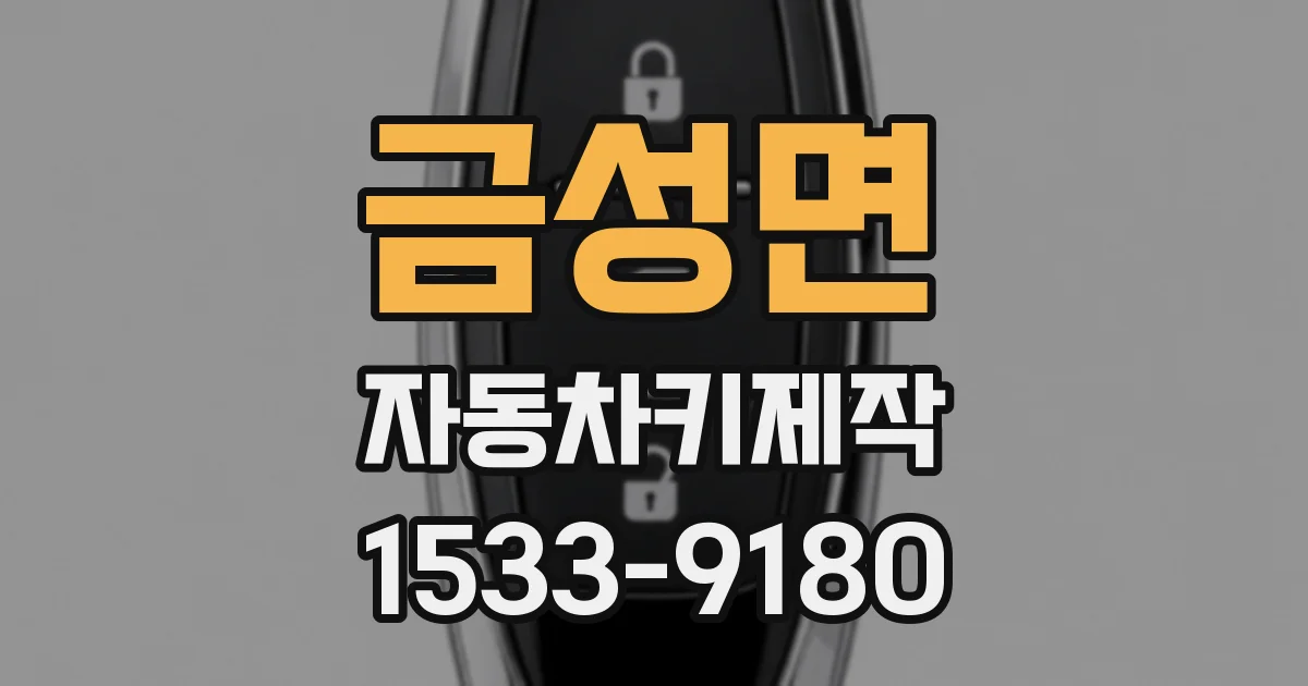 금성면 자동차키제작