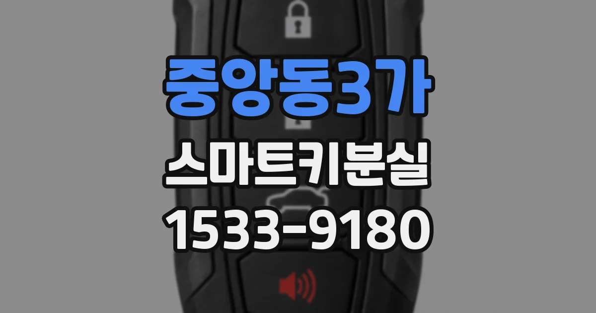 중앙동3가 스마트키분실