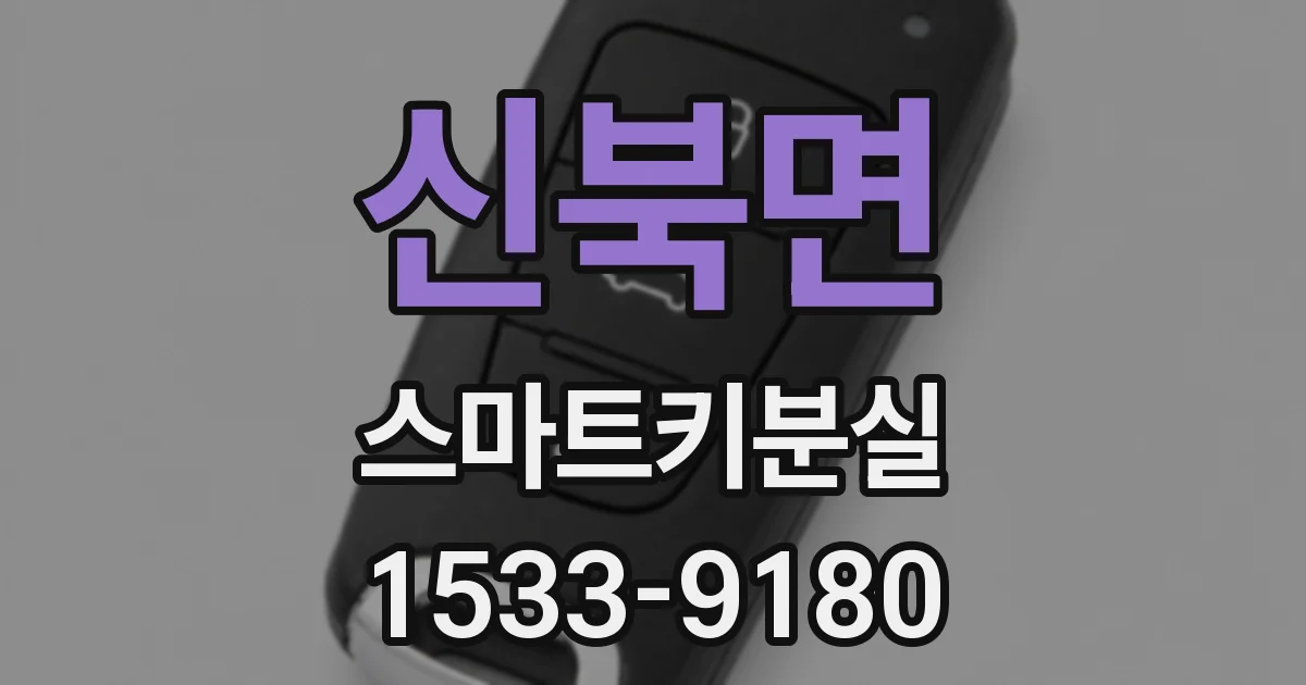 신북면 스마트키분실