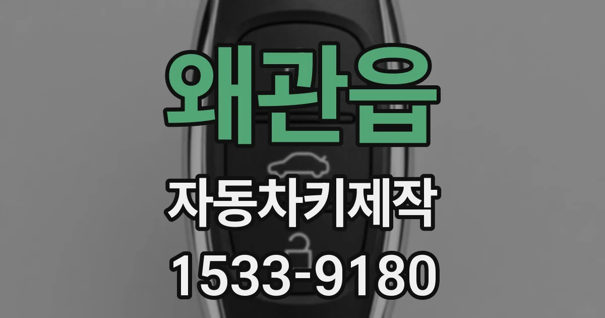 왜관읍 자동차키제작